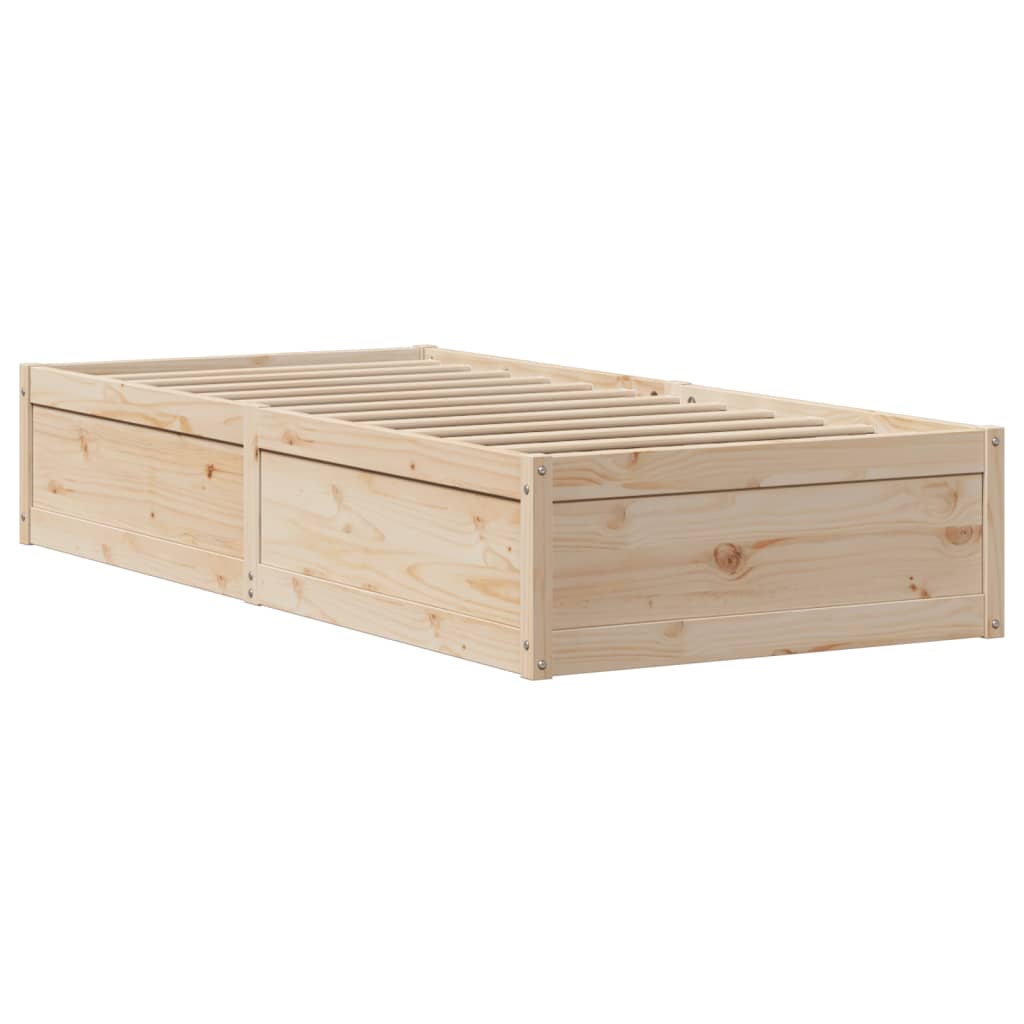 Giroletto Con Testiera 75x190 Cm In Legno Massello Di Pino - Image 5