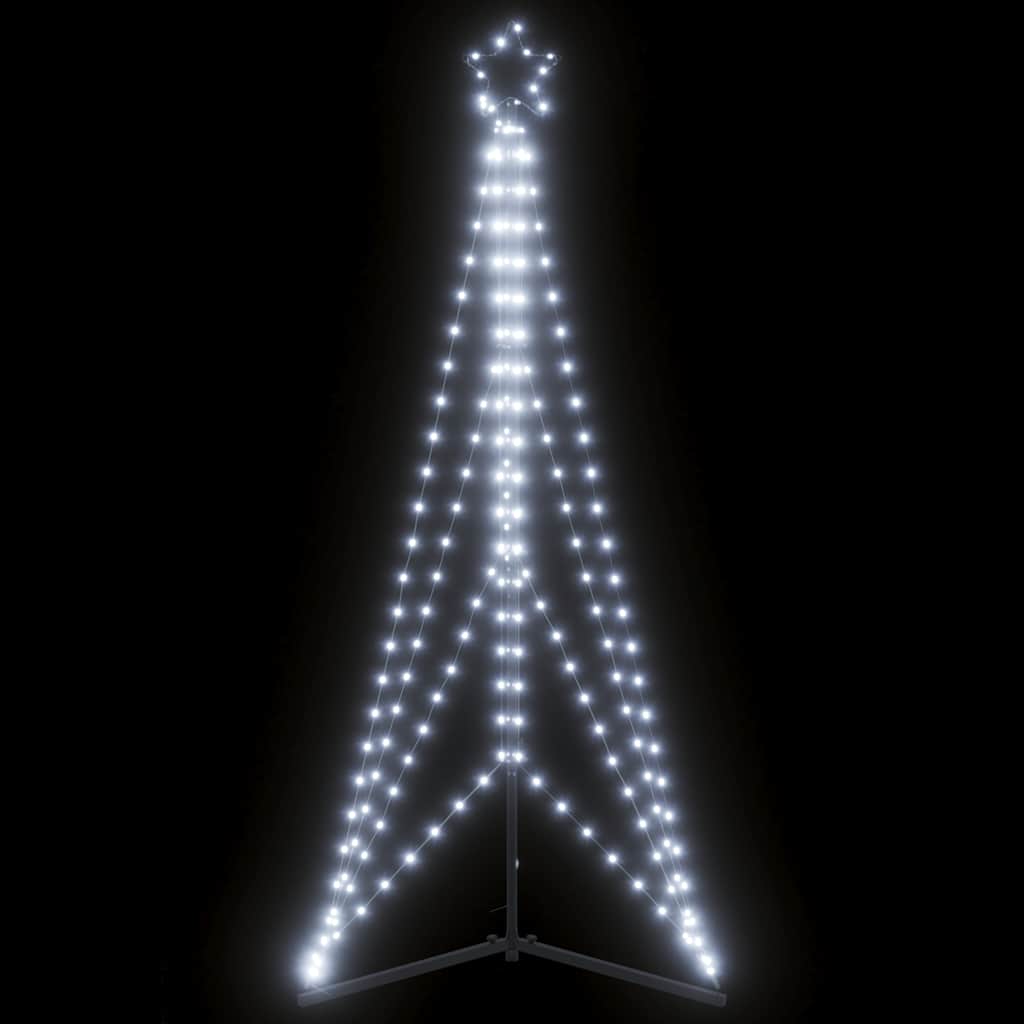 Albero Di Natale A Led 363 Led Bianco Freddo 182 cm