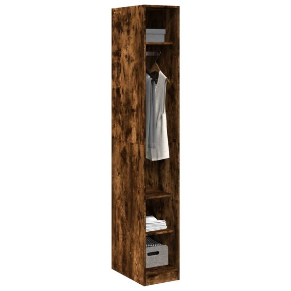 Armadio Rovere Fumo 30x50x200 Cm In Legno Multistrato - Image 3