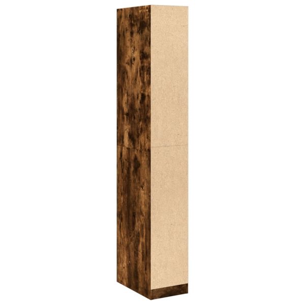Armadio Rovere Fumo 30x50x200 Cm In Legno Multistrato - Image 6