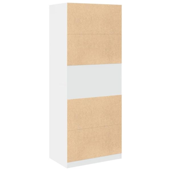 Armadio Bianco 80x50x200 Cm In Legno Multistrato - Image 6