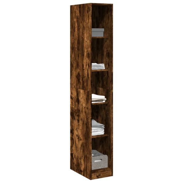 Armadio Rovere Fumo 30x50x200 Cm In Legno Multistrato - Image 3