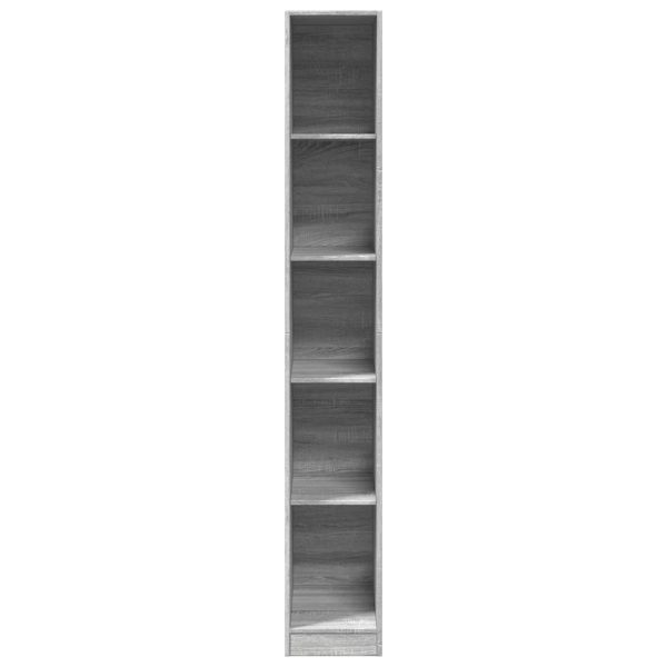 Armadio Grigio Sonoma 30x50x200 Cm In Legno Multistrato - Image 4