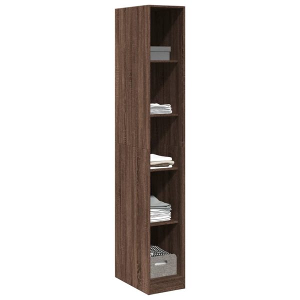 Armadio Rovere Marrone 30x50x200 Cm In Legno Multistrato - Image 3