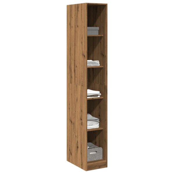 Armadio Rovere Artigianale 30x50x200 Cm In Legno Multistrato - Image 3