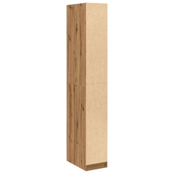 Armadio Rovere Artigianale 30x50x200 Cm In Legno Multistrato - Image 6