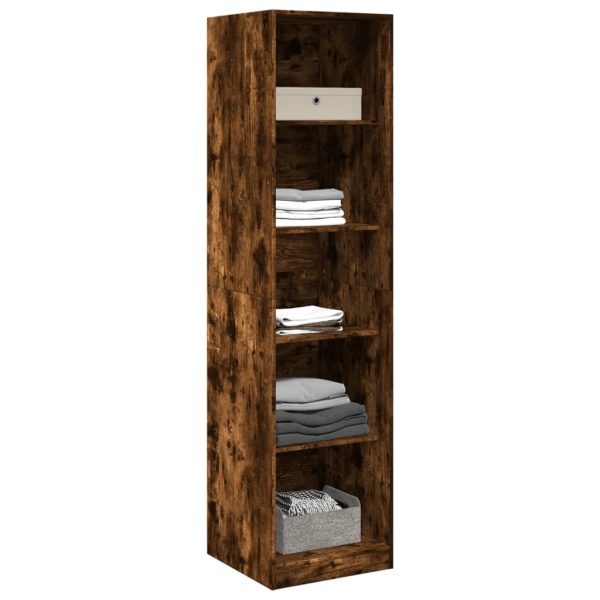 Armadio Rovere Fumo 50x50x200 Cm In Legno Multistrato - Image 3