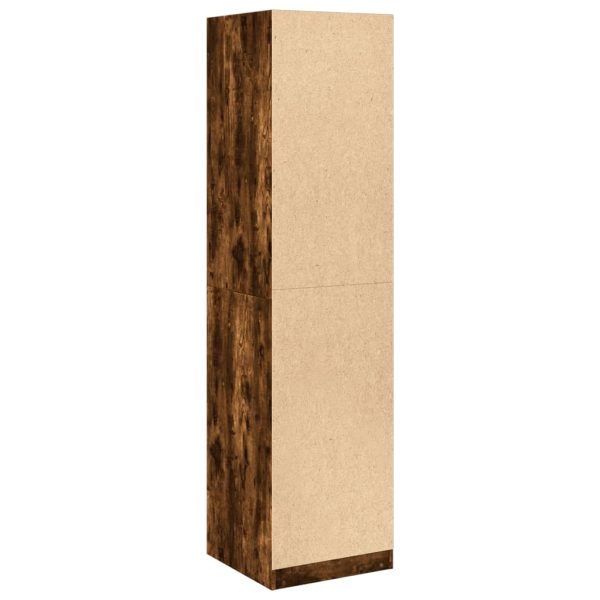 Armadio Rovere Fumo 50x50x200 Cm In Legno Multistrato - Image 6