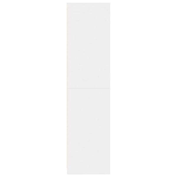 Armadio Bianco 80x50x200 Cm In Legno Multistrato - Image 5