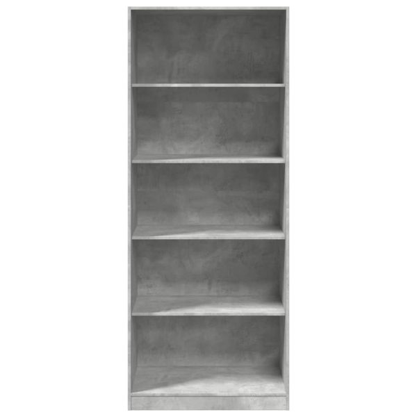 Armadio Grigio Cemento 80x50x200 Cm In Legno Multistrato - Image 4