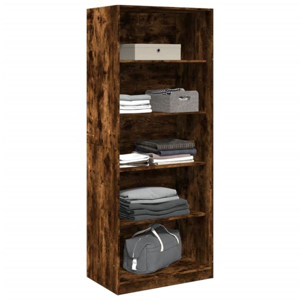 Armadio Rovere Fumo 80x50x200 Cm In Legno Multistrato - Image 3