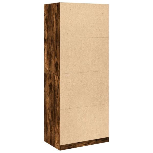 Armadio Rovere Fumo 80x50x200 Cm In Legno Multistrato - Image 6