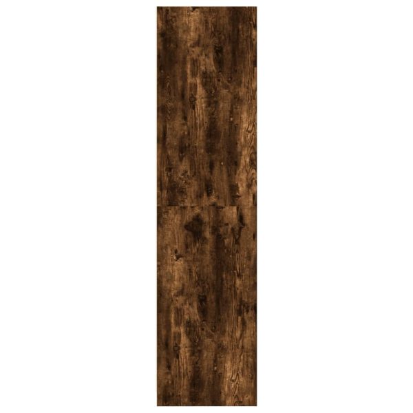 Armadio Rovere Fumo 100x50x200 Cm In Legno Multistrato - Image 5