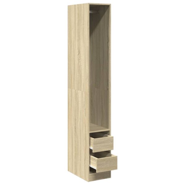 Armadio Rovere Sonoma 30x50x200 Cm In Legno Multistrato - Image 5