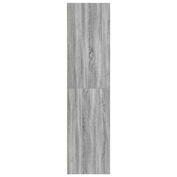 Armadio Grigio Sonoma 30x50x200 Cm In Legno Multistrato - Image 6