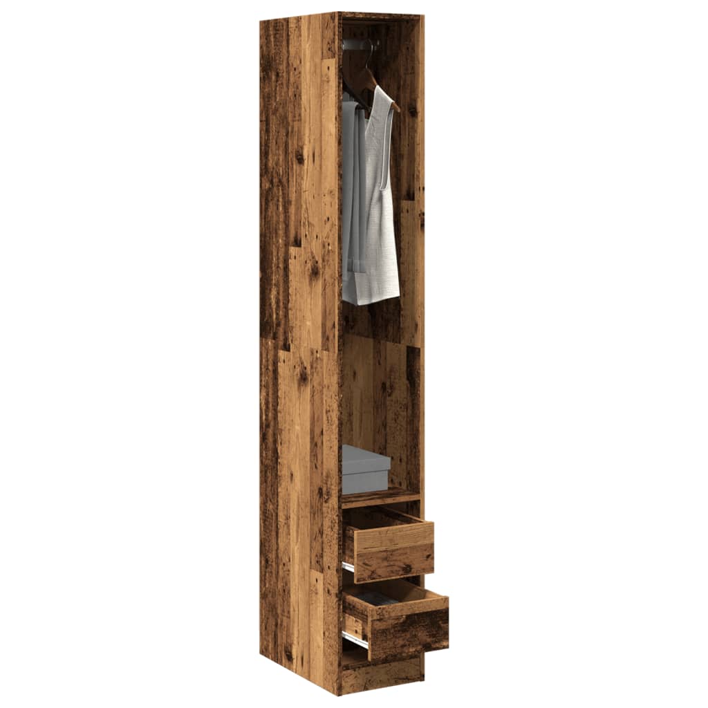 Armadio Legno Antico 30x50x200 Cm In Legno Multistrato