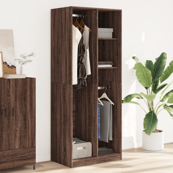 Armadio Rovere Marrone 80x50x200 Cm In Legno Multistrato - Image 3