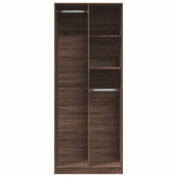 Armadio Rovere Marrone 80x50x200 Cm In Legno Multistrato - Image 4