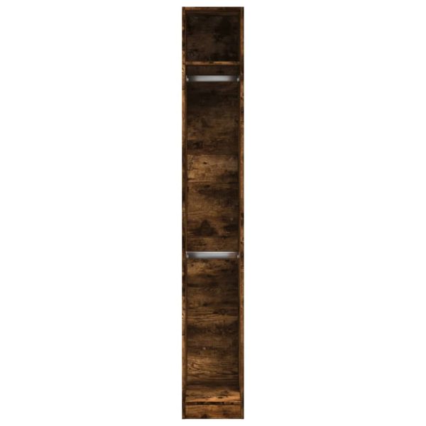 Armadio Rovere Fumo 30x50x200 Cm In Legno Multistrato - Image 4