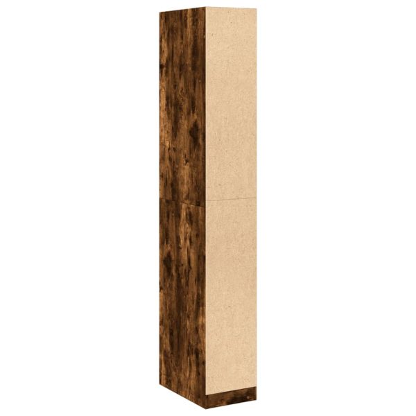Armadio Rovere Fumo 30x50x200 Cm In Legno Multistrato - Image 6