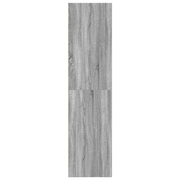 Armadio Grigio Sonoma 80x50x200 Cm In Legno Multistrato - Image 5