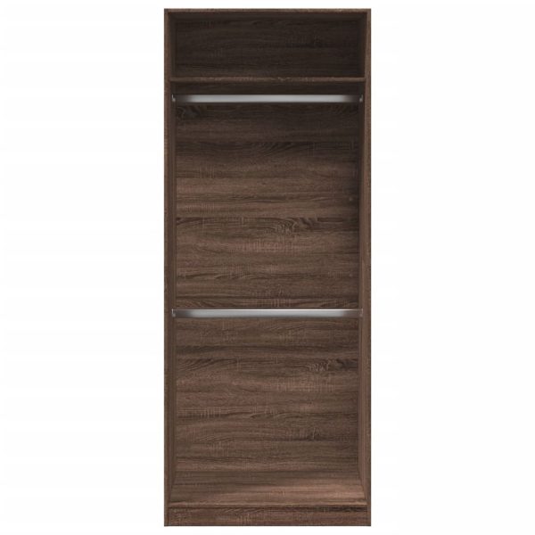 Armadio Rovere Marrone 80x50x200 Cm In Legno Multistrato - Image 4
