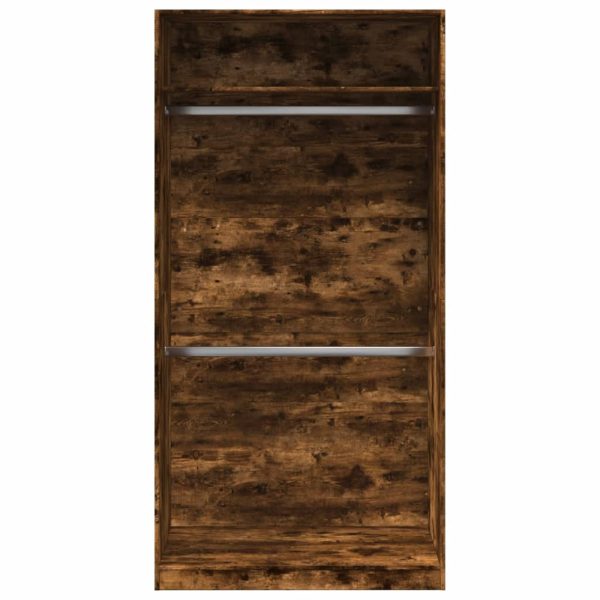 Armadio Rovere Fumo 100x50x200 Cm In Legno Multistrato - Image 4