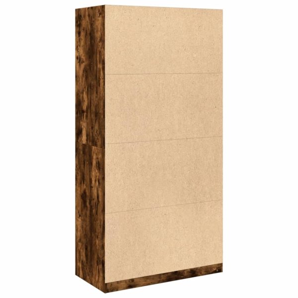 Armadio Rovere Fumo 100x50x200 Cm In Legno Multistrato - Image 6