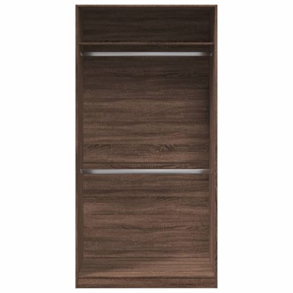 Armadio Rovere Marrone 100x50x200 Cm In Legno Multistrato - Image 4