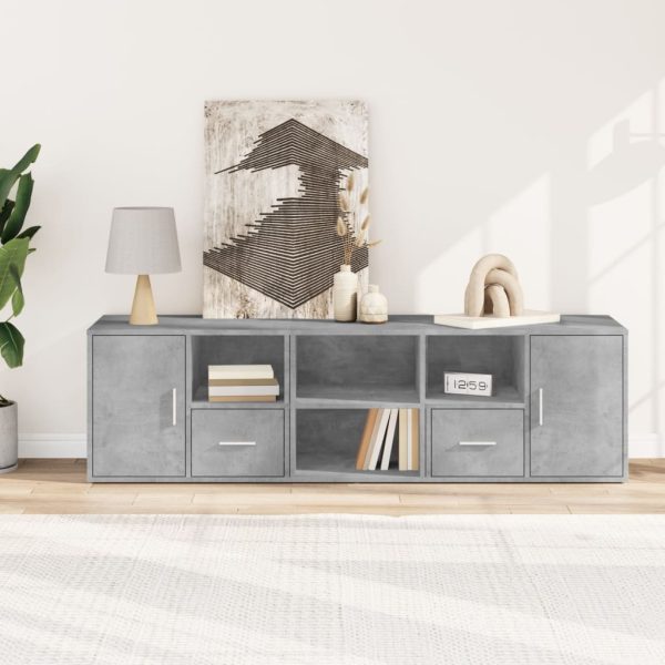 Mobile Angolare Grigio Cemento 160x40x45 Cm In Truciolato - Image 3