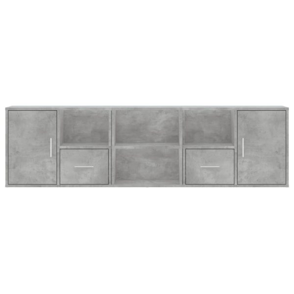 Mobile Angolare Grigio Cemento 160x40x45 Cm In Truciolato - Image 4