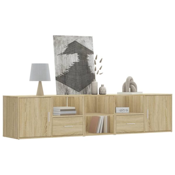 Mobile Angolare Rovere Sonoma 200x40x45 Cm In Truciolato
