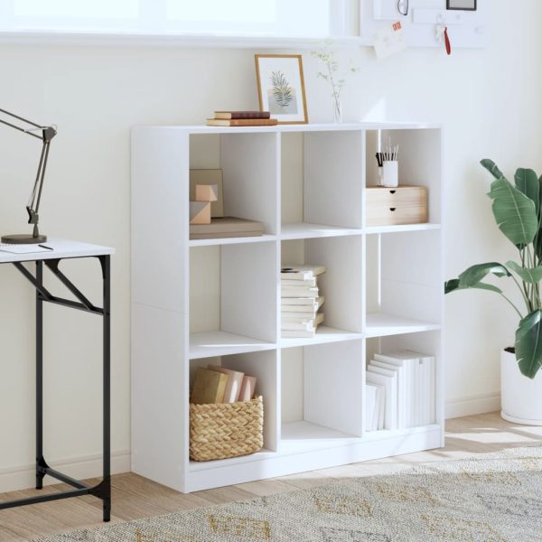 Libreria Bianca 102x32x108 Cm In Truciolato - Image 3