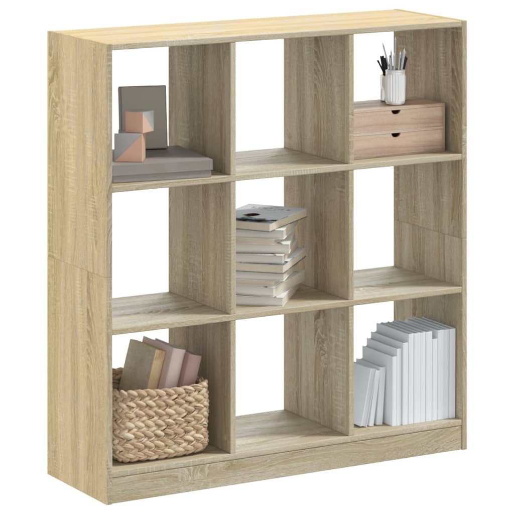 Libreria Rovere Sonoma 102x32x108 Cm In Legno Multistrato