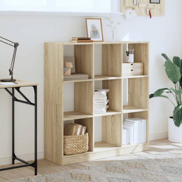 Libreria Rovere Sonoma 102x32x108 Cm In Legno Multistrato - Image 3