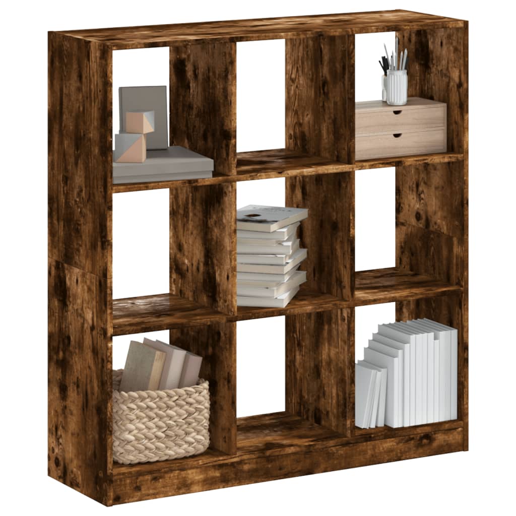 Libreria Rovere Fumo 102x32x108 Cm In Legno Multistrato