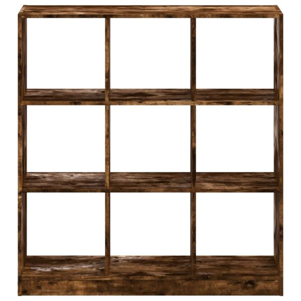 Libreria Rovere Fumo 102x32x108 Cm In Legno Multistrato - Image 4