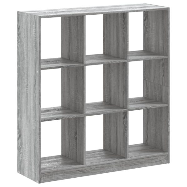 Libreria Grigio Sonoma 102x32x108 Cm In Legno Multistrato - Image 6
