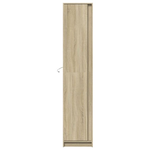 Credenza Con Led Rovere Sonoma 41,5x32,5x200 Cm In Truciolato - Image 5