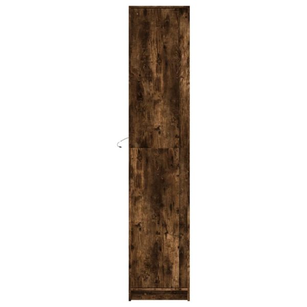 Credenza Con Led Rovere Fumo 41,5x32,5x200 Cm In Truciolato - Image 5