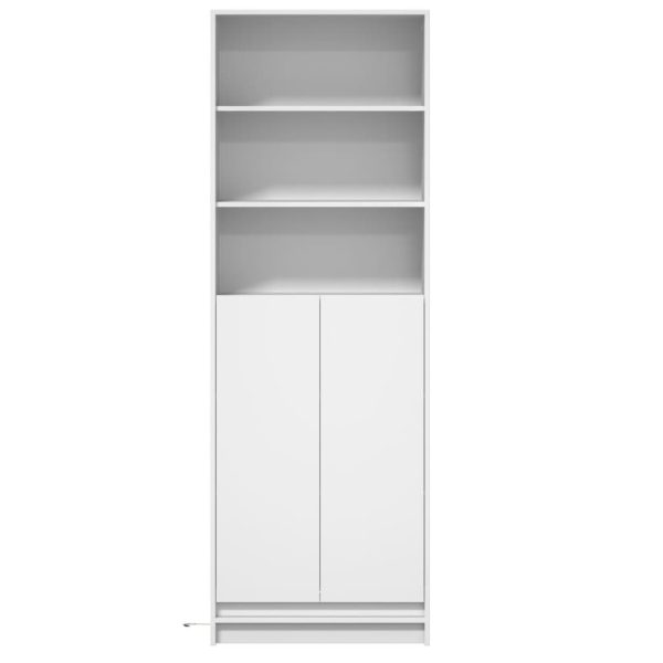 Credenza Con Led Bianca 69x32,5x200 Cm In Truciolato - Image 6