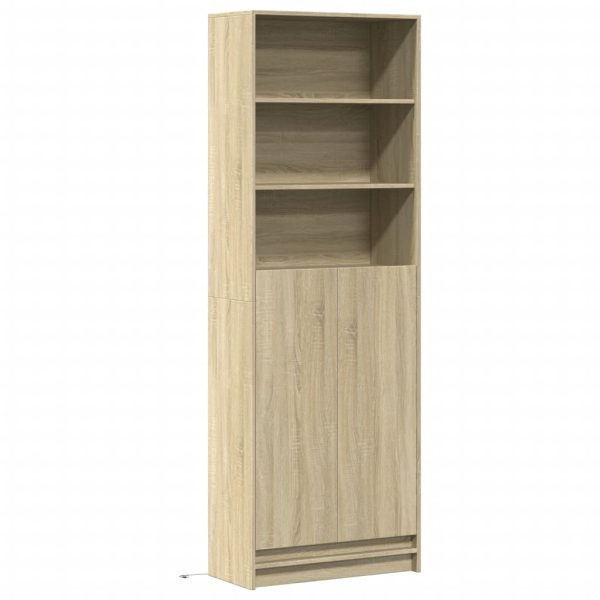 Credenza Con Led Rovere Sonoma 69x32,5x200 Cm In Truciolato - Image 3