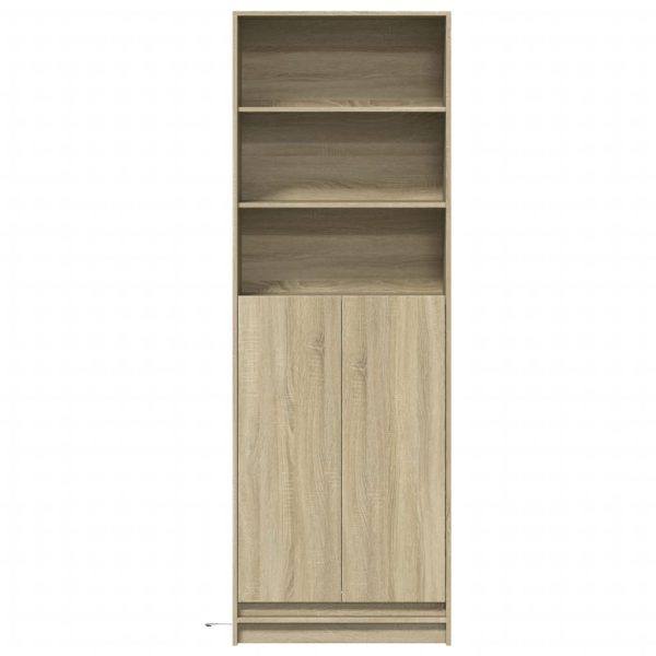 Credenza Con Led Rovere Sonoma 69x32,5x200 Cm In Truciolato - Image 6