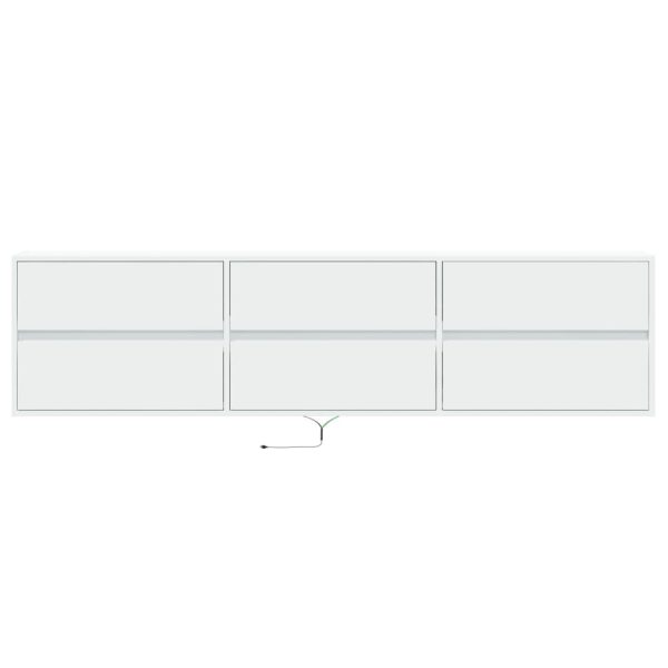 Mobile Tv A Parete Con Led Bianco 180x31x45 cm - Image 6
