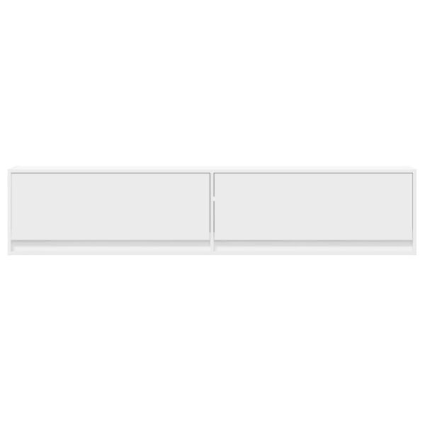 Mobile Tv A Parete Con Led Bianco 180x31x38 cm - Image 6