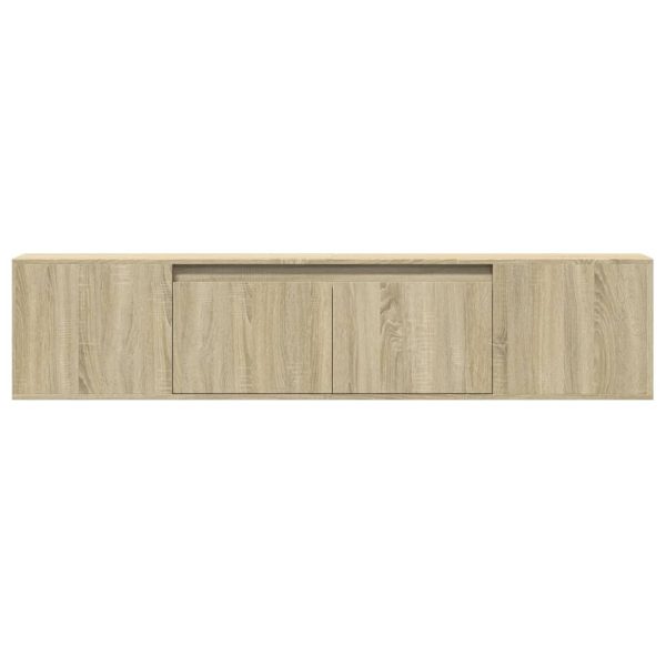 Mobile Tv A Parete Con Led Rovere Sonoma 180x31x39,5 cm - Image 6