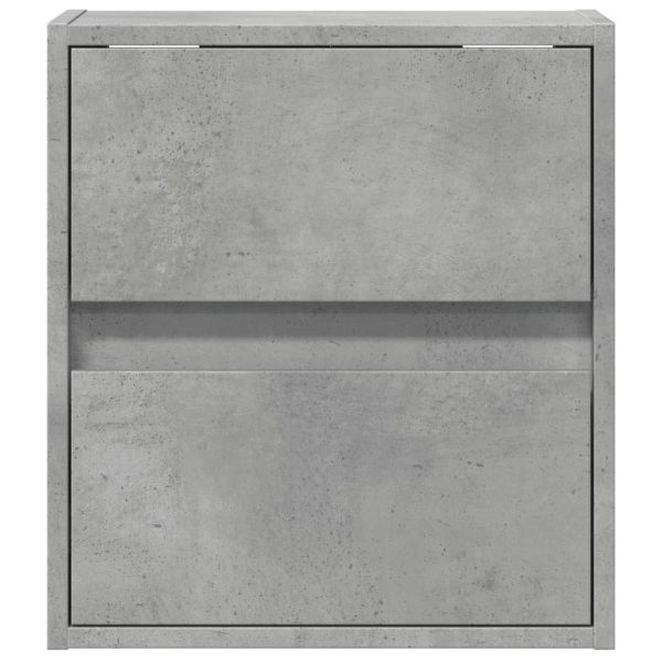 Comodino A Parete Con Luci Led Grigio Cemento - Image 6