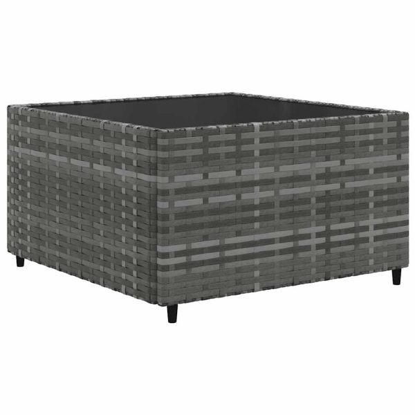 Set Divani Da Giardino 6 Pz Con Cuscini In Polyrattan Grigio - Image 4
