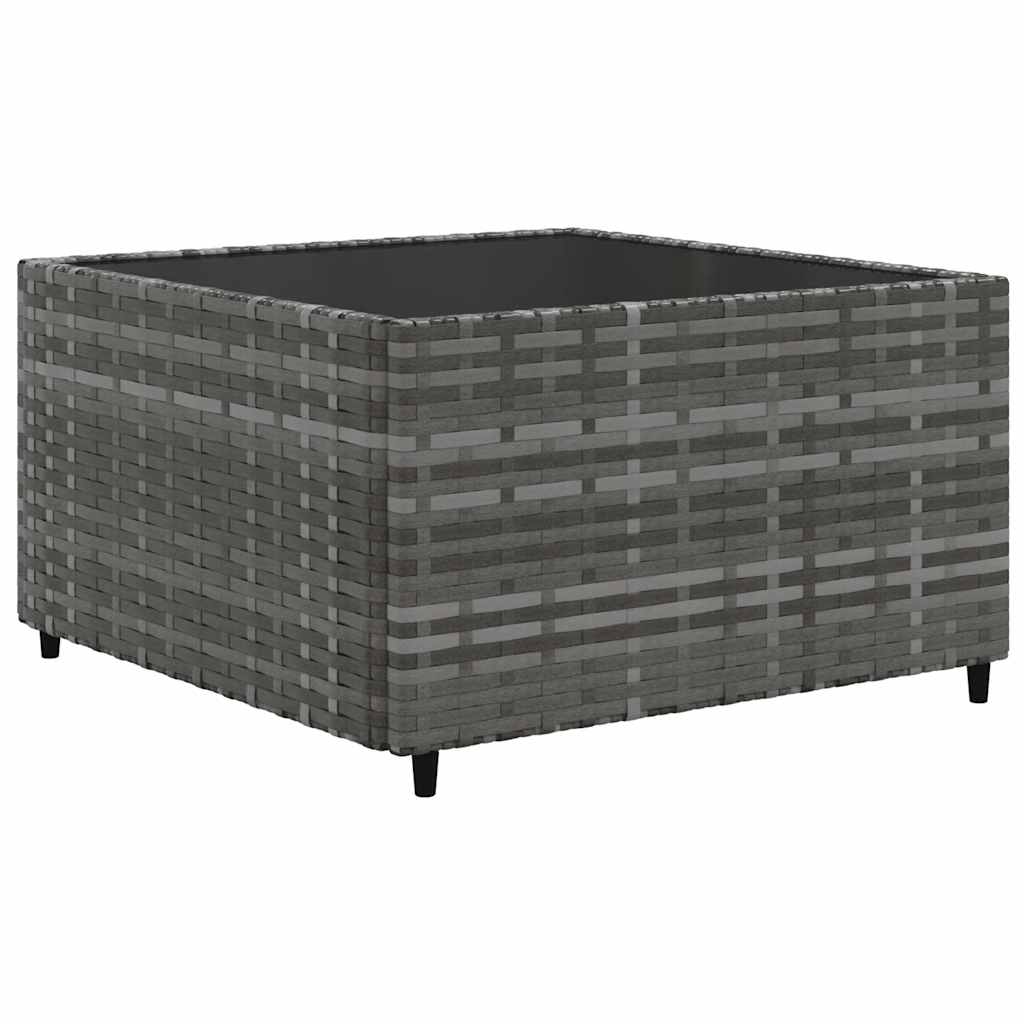 Set Divani Da Giardino 9 Pz Con Cuscini In Polyrattan Grigio - Image 4