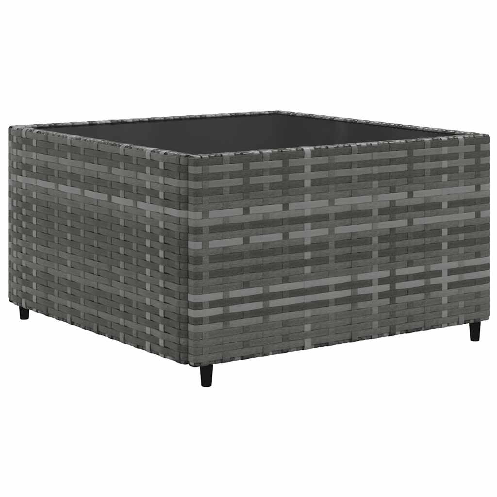 Set Divani Da Giardino 6 Pz Con Cuscini In Polyrattan Grigio - Image 3